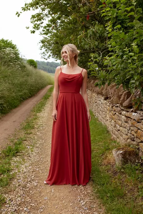 Raspberry red bridesmaid dresses sale